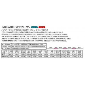 ラインシステム ザルツBHインジケーターFC 100yds ナチュラル+ピンク 5lb Z3105E (ブラックバス ライン フロロ)