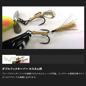 ジャッカル カスタムパーツ バーブレス ダブルフック キーパー付 (ルアー自作)