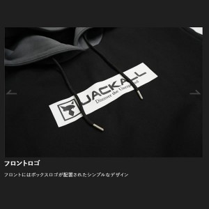 ジャッカル プルオーバーフーディ JK01420204 ブラック×グレー (フィッシングパーカー フィッシングウェア)