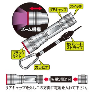 プロックス PROX 四代目根魚権蔵畜光器 PX9184 (UV蓄光器)