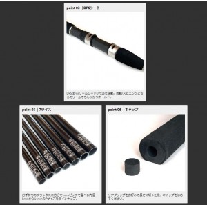 プロックス クラフトロッドグリップDPS 内径9MM CRGDPS9 (ロッドパーツ グリップ)