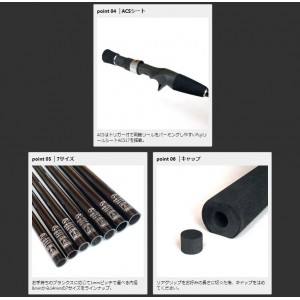 プロックス クラフトロッドグリップACS 内径8MM CRGACS8 (ロッドパーツ グリップ)