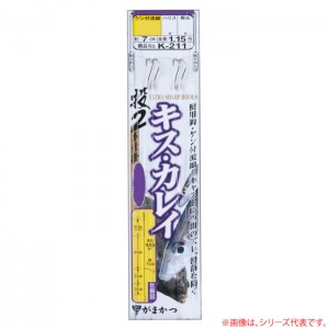 がまかつ 投釣仕掛ケン付流線 白 2本 K211 (投げ釣り 仕掛け)