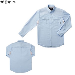 がまかつ ダンガリーシャツ ブルー GM-3454 (フィッシングシャツ・Tシャツ)