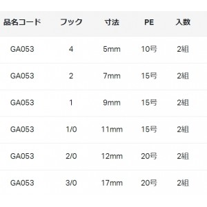 がまかつ アシストフックSLJ チューンド329 タイプR GA-053 (アシストフック)