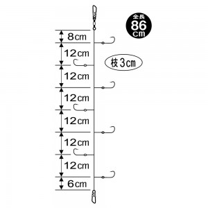 がまかつ ワカサギ王 スタンダード7本袖 W-256 (わかさぎ仕掛け)