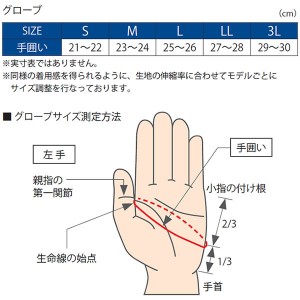 がまかつ ダブルベルトフィッシンググローブ(5本切) ブラック×ゴールド GM7294 (フィッシンググローブ)