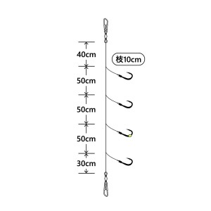がまかつ マルチフラッシュ落し込サビキ カラ鈎4本 12-18 42-929 (胴突仕掛け 釣り)