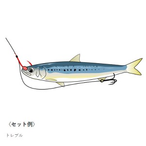 がまかつ 大ヒラメ マハタ仕掛 2本鈎 トレブル 42-953 (海水仕掛け)