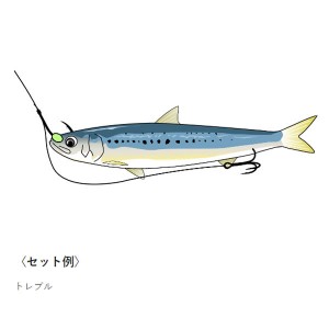 がまかつ 定番ヒラメ仕掛 替鈎 トレブル 42-955 (海水仕掛け)