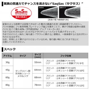 【全6色】 ダイワ TGベイトスーパーライトジギング 30g アデルフラッシュ (メタルジグ ジギング)