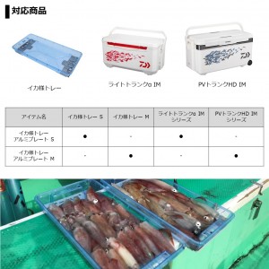 ダイワ イカ様トレーアルミプレート シルバー M (イカ釣り用品)