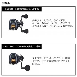 ダイワ ライトゲーム IC LIGHT GAME IC 150-DH (両軸リール)