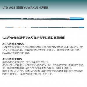 ダイワ クリスティア ワカサギ LTD AGS 誘惑330S (ワカサギ竿)