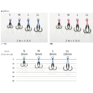 ダイワ ソルティガアシストSS SLJ リアツイン (アシストフック)