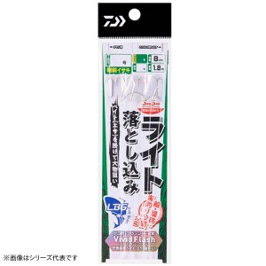 ダイワ 落込仕掛ライトLBG カラ針+フラッシャー4本 (胴突仕掛け)