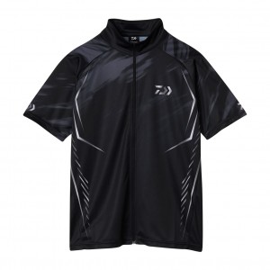 ダイワ ショートスリーブドライシャツ ブラック DE-7624 (フィッシングシャツ Tシャツ)