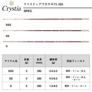 ダイワ クリスティア ワカサギ73 285SSS (Daiwa ワカサギ竿 ロッド 釣り)