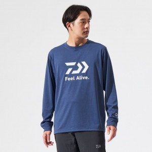 ダイワ ロングスリーブシャツフィールアライブ デニム DE-8424 (フィッシングシャツ Tシャツ)