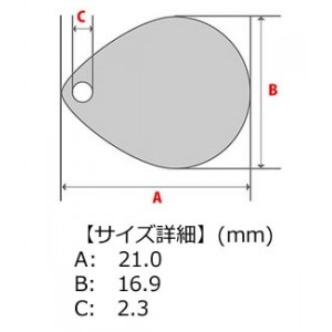 日本の部品屋 コロラド型ブレード NO.2 ブラス製 ゴールド 4枚 (ルアー 自作)