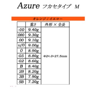 ソルブレ  アズール フカセタイプ M オレンジ (ソルトブレイクジャパン フカセ釣り ウキ 磯釣り)