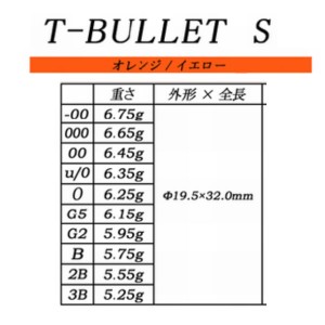 ソルブレ T-バレット S オレンジ (ソルトブレイクジャパン フカセ釣り