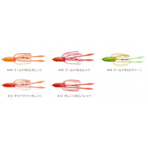 【全5色】ダミキ ビッグマウス 120g 固定式 (タイラバ 鯛ラバ)