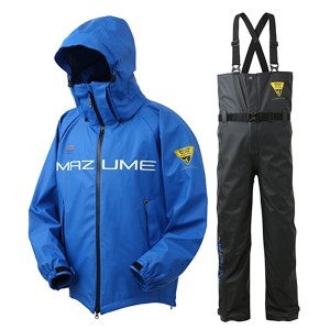 mazume(マズメ) mzラフウォーターレインスーツ ブルー MZRS-774 (レインウェア レインスーツ 上下セット)