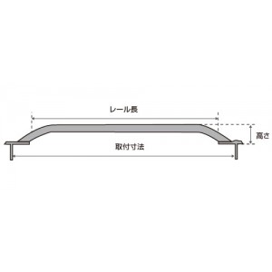 BMO JAPAN ハンドレール　305　22φ MA022-12 (ボート備品)