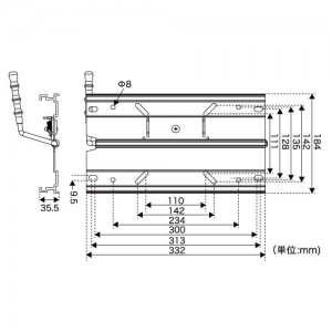 BMO JAPAN シートスライドベース（シートペデスタル専用） 30C0046 (ボート備品)