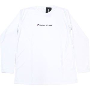 メジャークラフト 速乾ドライロングTシャツ ホワイト MCLT (フィッシングシャツ・Tシャツ)
