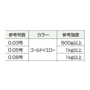 北越 第四の鮎L複合調パリパリライン ゴールドイエロー 30m (鮎金属水中糸)