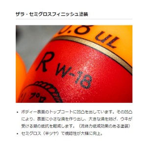 山元工房 W合金18アンダーロック S オレンジ (フカセ釣り ウキ 磯釣り)