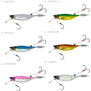 【全6色】 リアルフィッシャー REAL FISHER あじごスロー 80g (メタルジグ ジギング)