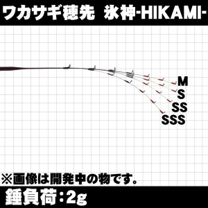 ピュアテック ワカサギ穂先 氷神 27cm SS (ワカサギ竿)