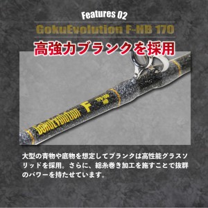 ピュアテック ゴクエボリューションF 170-150HB (船竿)