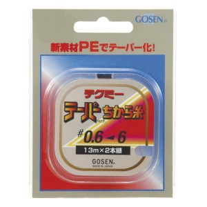 ゴーセン テクミー テーパーちから糸 赤 13m×2 ＃0.6/6 GT490R (投げ釣りライン)
