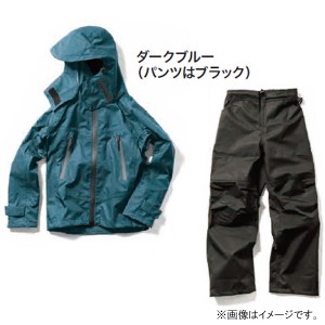 Makku UMI RAIN GEAR 3レイヤーレインスーツJr ダークブルー UOYAコラボ UM710J (レインウェア 上下セット)