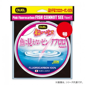 デュエル 魚に見えないピンクフロロ 船ハリス 100m ステルスピンク 6号 H4400-SP (ハリス)