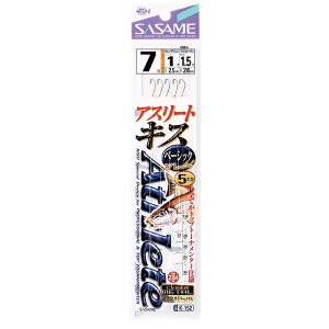 ささめ針 アスリートキス5本ベーシックモデル K-152 (投げ釣り 仕掛け キス釣り仕掛け)