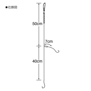 ささめ針 広島の投釣り じゃけん K-403 (投げ釣り 仕掛け キス カレイ釣り仕掛け)