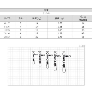 ささめ針 インター付パワーステンオヤコ 210-N (サルカン・スナップ)