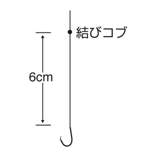 ささめ針 実船アスリートカワハギ24本鈎6cm FSM26 (胴突仕掛け)