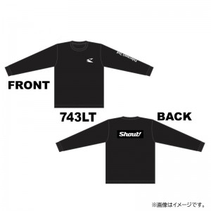 シャウト Shout！ ドライロングスリーブシャツ ブラック 743LT (フィッシングシャツ Tシャツ)