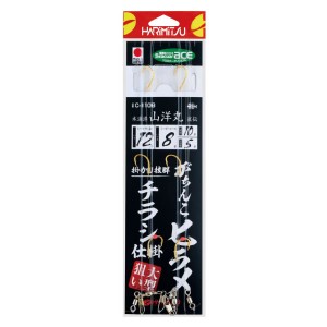 ハリミツ がちんこヒラメ チラシ仕掛 大型狙い 12-8 C-110B (胴突仕掛け)