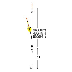オーナー ホリデーハエヤマベ仕掛 3.6m R-6256 (淡水仕掛け)