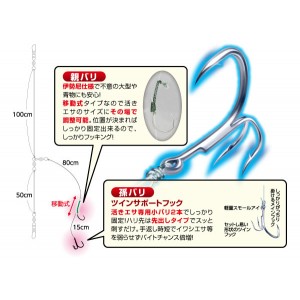 オーナー ツインサポート船ヒラメ 36284 (胴突仕掛け)