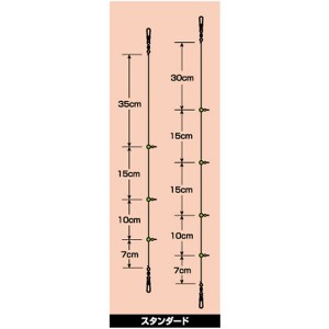 ダイワ 快適カワハギ幹糸仕掛け2 ST3本針3号 (胴突仕掛け)