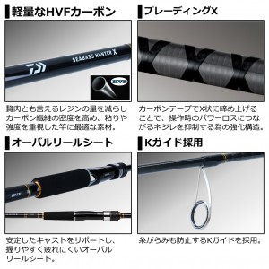 ダイワ シーバスハンターX 96ML・R (シーバス ロッド)(大型商品A)