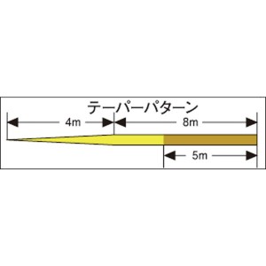 ダイワ サーフセンサー ハイパーテーパー ちから糸+Si  12m 1本入 イエロー+ステルスゴールド (投げ釣りライン ナイロンライン)